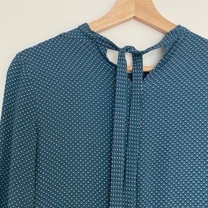 Blue Long Sleeve Romper